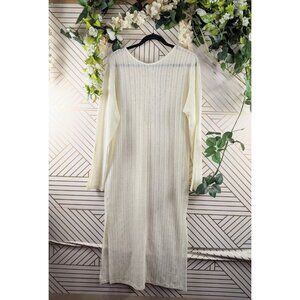 Zara WB Collection Knit Midi Dress Sweater Cross Back Size Small